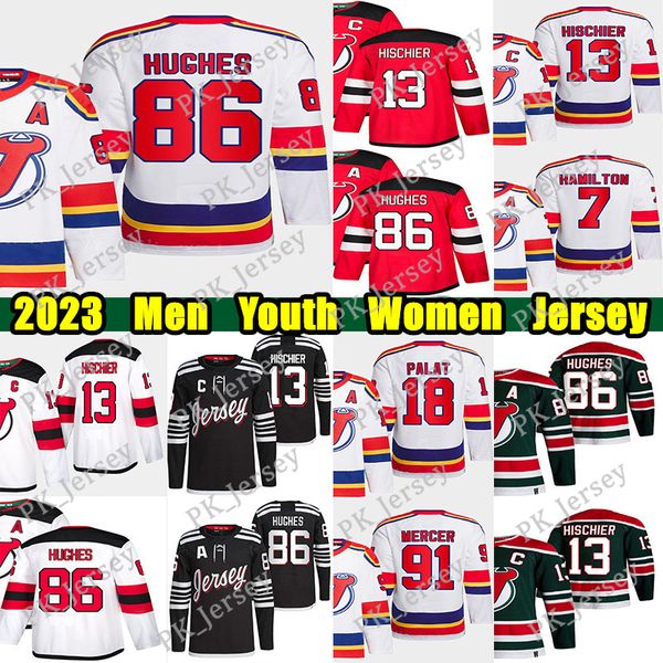 #86 jack hughes reverse retro hockey jersey #63 jesper bratt nico hischier dougie hamilton ondrej palat nico daws martin brodeur dawson merc, Black;red
#86 jack hughes reverse retro hockey jersey #63 jesper bratt nico hischier dougie hamilton ondrej palat nico daws martin brodeur dawson merc, Black;red