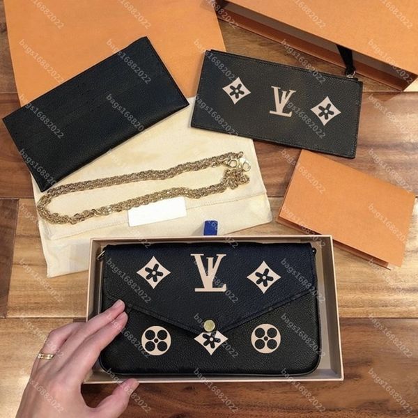 real cowhide felicie bags women one shoulder crossbody bag designer handbag trio messenger bag embossing chain bag louise viuton vutton mahj
real cowhide felicie bags women one shoulder crossbody bag designer handbag trio messenger bag embossing chain bag louise viuton vutton mahj