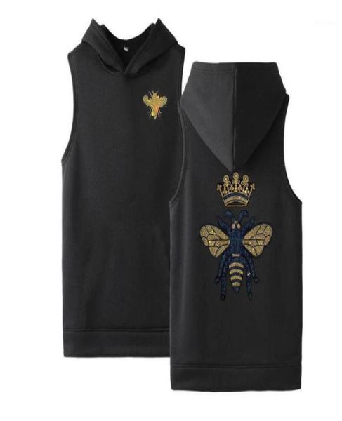 men039s tank drill oversized hoodies vest with hatbrand hooded pullover designer clothes4221674, White;black
men039s tank drill oversized hoodies vest with hatbrand hooded pullover designer clothes4221674, White;black