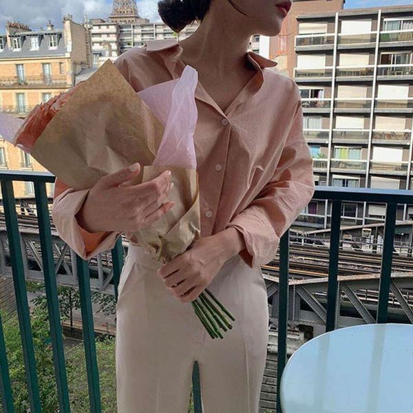 spring and autumn chic shirt blouse for women with a small sense of design back straps careful thinking all match, White
spring and autumn chic shirt blouse for women with a small sense of design back straps careful thinking all match, White