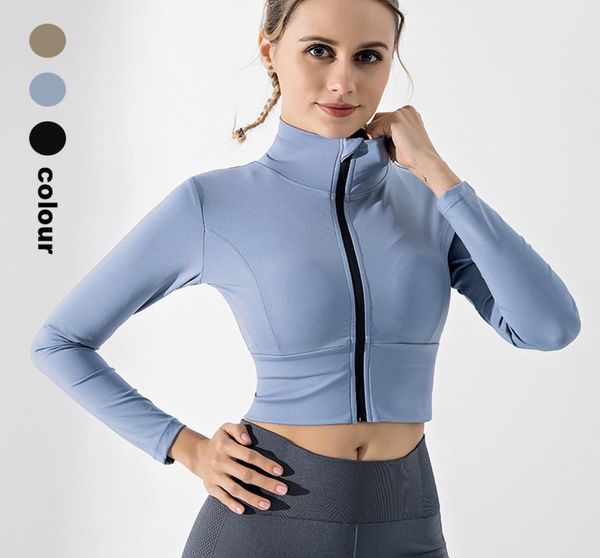 women sport gym yoga shirts stand lead zipper long sleeve fitness coat solid color jacket elastic running crop women9509931, White;red
women sport gym yoga shirts stand lead zipper long sleeve fitness coat solid color jacket elastic running crop women9509931, White;red