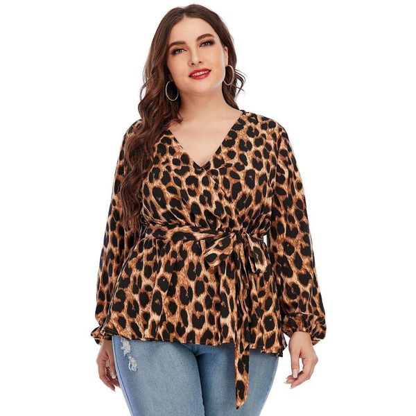 venting large size womens blouses clothing loose fitting leopard print long sleeved shirt, White
venting large size womens blouses clothing loose fitting leopard print long sleeved shirt, White