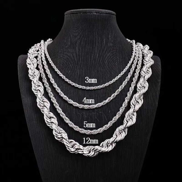 factory wholesale popular hiphop men jewelry 3mm 4mm 5mm 12mm 925 sterling silver rope chain necklace
factory wholesale popular hiphop men jewelry 3mm 4mm 5mm 12mm 925 sterling silver rope chain necklace