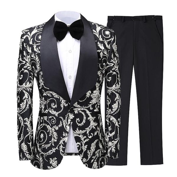 eu size 2020 new luxury jacquard printed men suit slim fit wedding tuxedo custom made wedding groom party suits costume homme223o, White;black
eu size 2020 new luxury jacquard printed men suit slim fit wedding tuxedo custom made wedding groom party suits costume homme223o, White;black