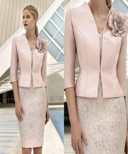 elegant pink mother of the bride dresses with jacket lace appliqued beads wedding guest dress knee length flower formal mother out6949497, Black;red
elegant pink mother of the bride dresses with jacket lace appliqued beads wedding guest dress knee length flower formal mother out6949497, Black;red