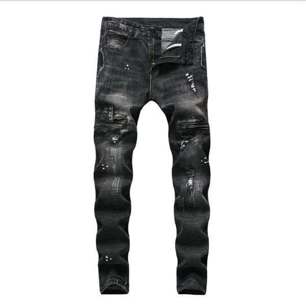 desig ink small feet men's jeans autumn winter tight ankle pants fashion ripped washed290f, Blue
desig ink small feet men's jeans autumn winter tight ankle pants fashion ripped washed290f, Blue