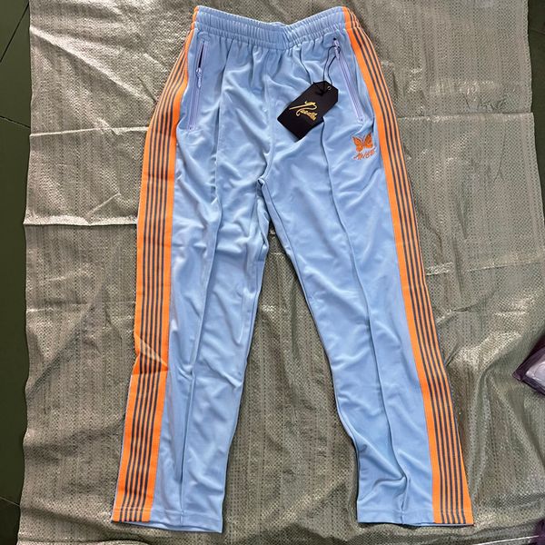 mens pants awge needles track men women couples blue sweatpants butterfly embroidery side stripes straight leg trousers 230810, Black
mens pants awge needles track men women couples blue sweatpants butterfly embroidery side stripes straight leg trousers 230810, Black