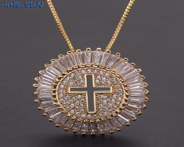 mhssun luxury round cz zircon necklace catholic cross pendant chain necklace collier femme gold color jewelry christmas gift9223912, Silver
mhssun luxury round cz zircon necklace catholic cross pendant chain necklace collier femme gold color jewelry christmas gift9223912, Silver