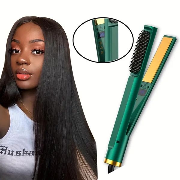 professional 3-in-1 flat iron and air brush for smooth and shiny hair, Black
professional 3-in-1 flat iron and air brush for smooth and shiny hair, Black