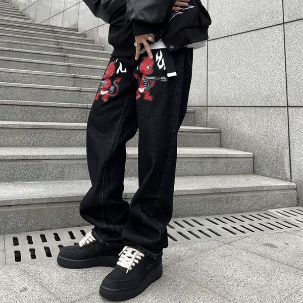 2022ss cartoon letter print straight casual denim pants mens washed style ripped jeans baggy streetwear jean pants225g, Blue
2022ss cartoon letter print straight casual denim pants mens washed style ripped jeans baggy streetwear jean pants225g, Blue