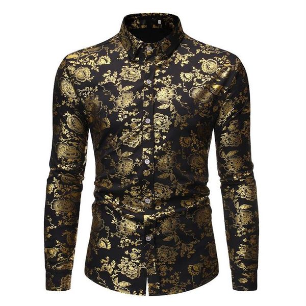 mens fashion shiny gold floral shirts 2020 brand slim fit long sleeve dress shirt men nightclub prom tuxedo shirt man camisas291u, White;black
mens fashion shiny gold floral shirts 2020 brand slim fit long sleeve dress shirt men nightclub prom tuxedo shirt man camisas291u, White;black