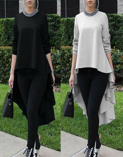 brand new women solid loose blouse shirt asymmetrical sleeve long high low size waterfall tuxedo plus size23032863005, White
brand new women solid loose blouse shirt asymmetrical sleeve long high low size waterfall tuxedo plus size23032863005, White