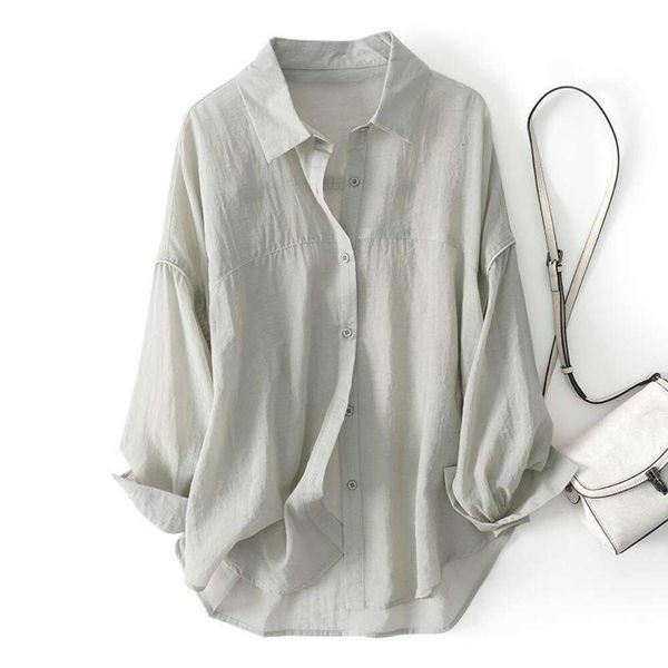 japanese style womens blouses mild spring and summer loose breathable imitation long sleeved shirt design casual, White
japanese style womens blouses mild spring and summer loose breathable imitation long sleeved shirt design casual, White