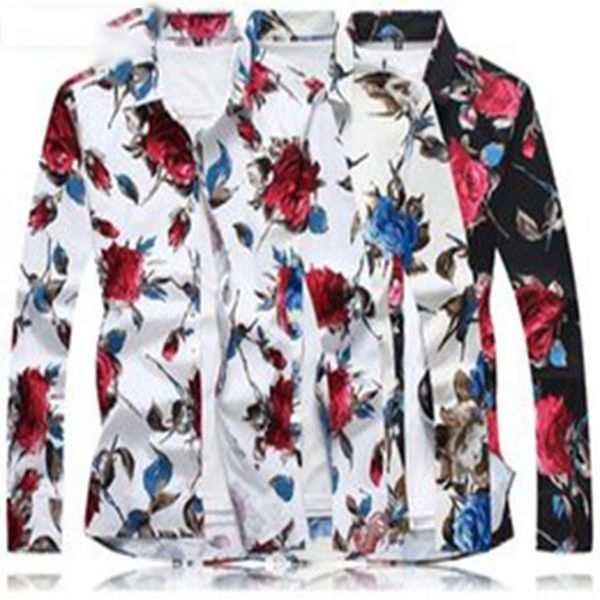 summer mens casual shirts man long sleeve unique design flower shirts men casual chemise homme slim fit shirt259j, White;black
summer mens casual shirts man long sleeve unique design flower shirts men casual chemise homme slim fit shirt259j, White;black