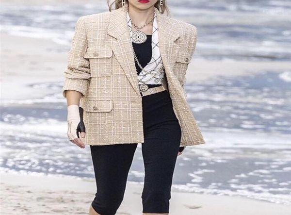women039s jackets runway designer tweed wool jacket coat 2021 autumn winter women notched golden single button small suits plai4234934, Black;brown
women039s jackets runway designer tweed wool jacket coat 2021 autumn winter women notched golden single button small suits plai4234934, Black;brown