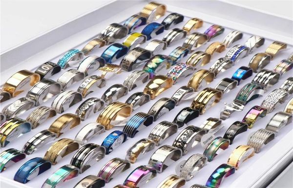 100pcslot fashion multicolor stainless steel love rings for women men different style party gifts jewelry whole9757028, Golden;silver
100pcslot fashion multicolor stainless steel love rings for women men different style party gifts jewelry whole9757028, Golden;silver