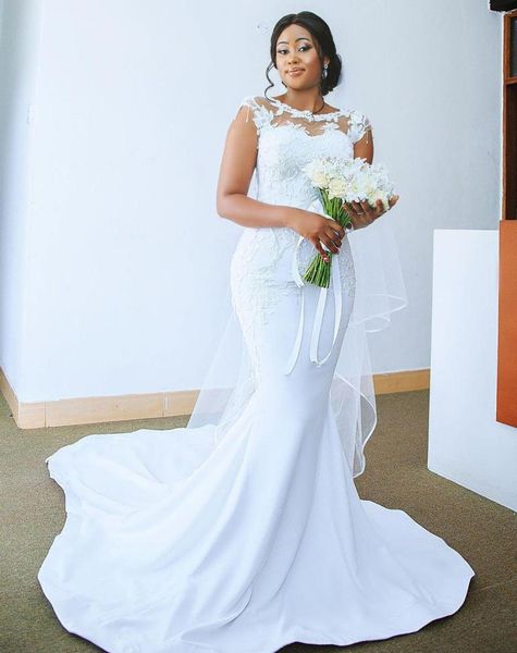 2021 plus size arabic aso ebi lace beaded mermaid wedding dresses sheer neck bridal dresses satin wedding gowns5577853, White
2021 plus size arabic aso ebi lace beaded mermaid wedding dresses sheer neck bridal dresses satin wedding gowns5577853, White
