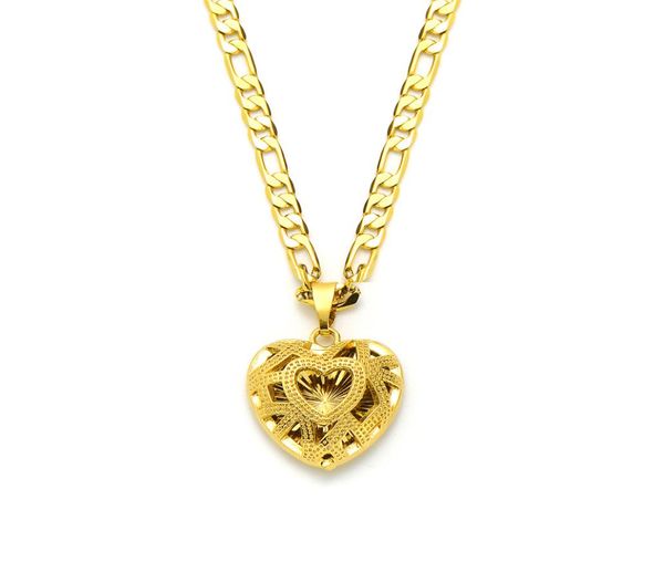 knit heart pendant 14k solid yellow gold gf italian figaro link chain necklace 24quot 3 mm womens9578004, Silver
knit heart pendant 14k solid yellow gold gf italian figaro link chain necklace 24quot 3 mm womens9578004, Silver