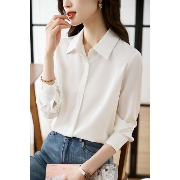 stain long sleeved shirt for women autumn design sense niche light mature hong kong style chiffon, White
stain long sleeved shirt for women autumn design sense niche light mature hong kong style chiffon, White