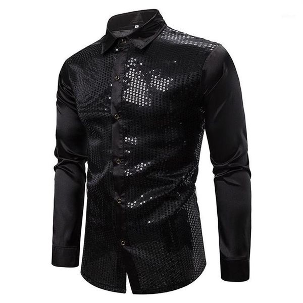 mens black long sleeve button down dress shirts 2020 shiny sequin silk satin shirt men business party shirt male chemise homme1270h, White;black
mens black long sleeve button down dress shirts 2020 shiny sequin silk satin shirt men business party shirt male chemise homme1270h, White;black
