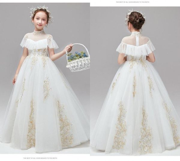 2021 first holy communion dresses high neck ivory tulle gold embroidered boho short sleeves flower gilr dress for wedding toddler 3715476, White;blue
2021 first holy communion dresses high neck ivory tulle gold embroidered boho short sleeves flower gilr dress for wedding toddler 3715476, White;blue