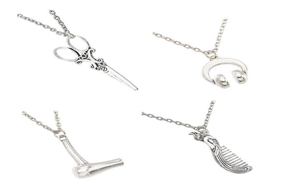 vintage silver jewelry necklace for men with hair dryer scissor comb pendants shape fashion necklace women and men gifts3080230
vintage silver jewelry necklace for men with hair dryer scissor comb pendants shape fashion necklace women and men gifts3080230