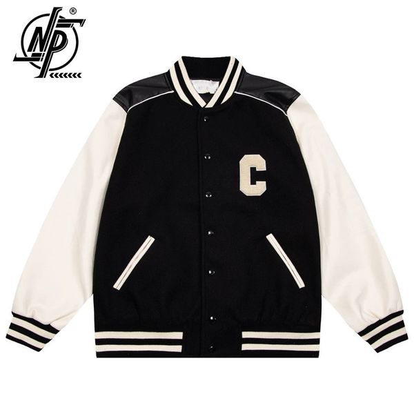 mens jackets streetwear men baseball jacket spring letter c embroidery patchwork pu leather sleeves casual cashmere clothing 230810, Black;brown
mens jackets streetwear men baseball jacket spring letter c embroidery patchwork pu leather sleeves casual cashmere clothing 230810, Black;brown