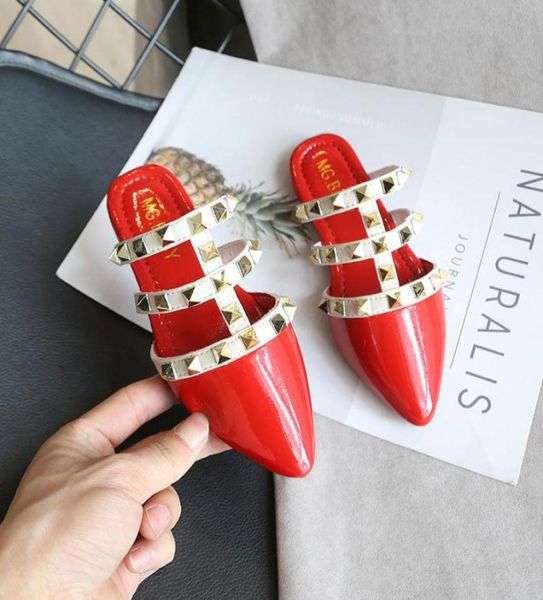 slipper summer girl shoes slides sandals children rivet slippers baby beach for kids red black white flat8121091, Black;grey
slipper summer girl shoes slides sandals children rivet slippers baby beach for kids red black white flat8121091, Black;grey