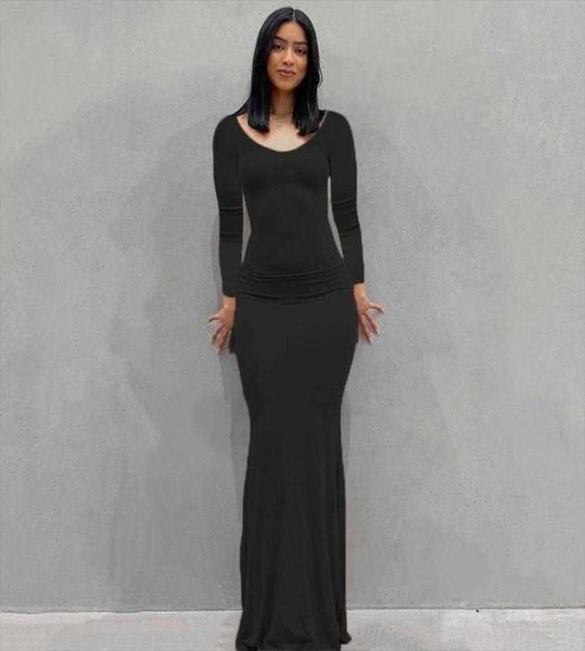 skims womens clothing long dress casual slim fit sleeved home5343383, Black;gray
skims womens clothing long dress casual slim fit sleeved home5343383, Black;gray