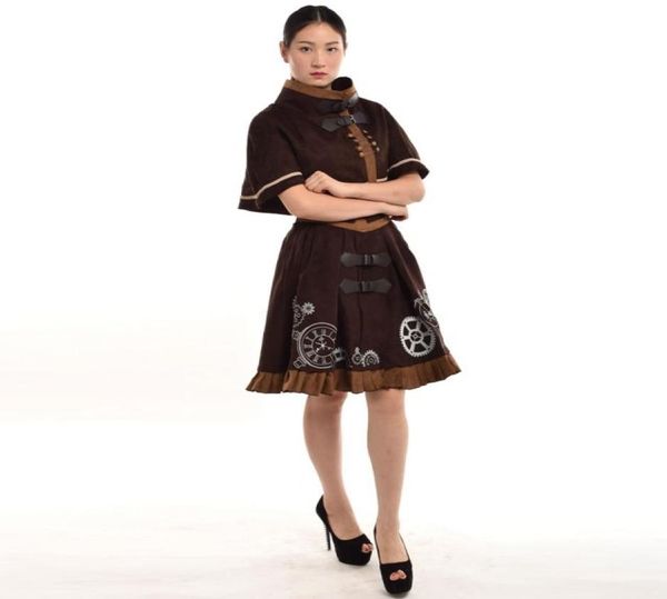 steampunk lolita costume brownblue woman corset dress cape embroidery jsk vintage cosplay set 064603, Black;red
steampunk lolita costume brownblue woman corset dress cape embroidery jsk vintage cosplay set 064603, Black;red