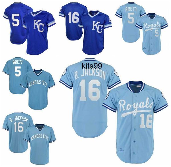 vintage 16 bo jackson 5 george brett baseball jerseys 1986 1987 blue white mesh pullover button home away all stitched and embroidery, Blue;black
vintage 16 bo jackson 5 george brett baseball jerseys 1986 1987 blue white mesh pullover button home away all stitched and embroidery, Blue;black