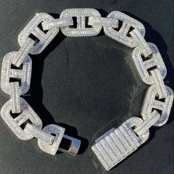trendy 18mm icey vvs cuban chain link baguette moissanite diamond mariner link cuban, Silver
trendy 18mm icey vvs cuban chain link baguette moissanite diamond mariner link cuban, Silver