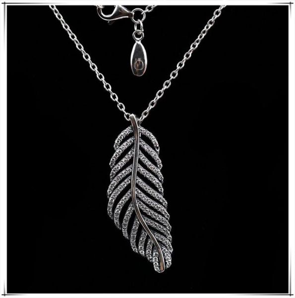 glitter feather necklace 925 sterling silver for p jewelry fashion elegant ladies necklace with original box 272710165
glitter feather necklace 925 sterling silver for p jewelry fashion elegant ladies necklace with original box 272710165