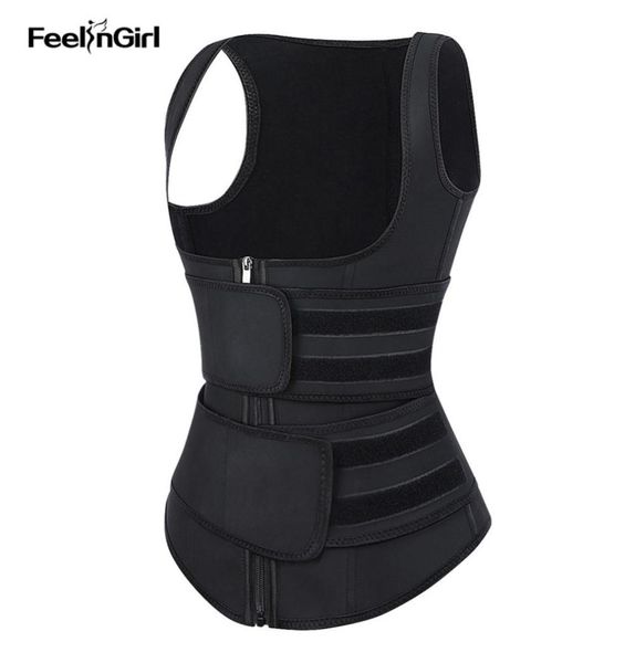 feelingirl sauna vest body shapper 9 steel bone slimming waist trainer shaper adjustable sweat belt corset workout shapewear y20077079858, Black;white
feelingirl sauna vest body shapper 9 steel bone slimming waist trainer shaper adjustable sweat belt corset workout shapewear y20077079858, Black;white
