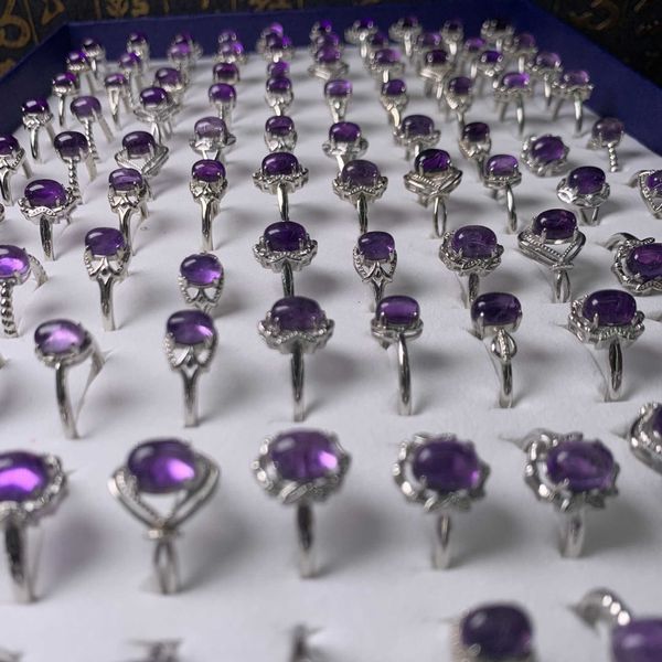 natural brazilian amethyst ring crystal rings bulk wholesale women jewelry, Golden;silver
natural brazilian amethyst ring crystal rings bulk wholesale women jewelry, Golden;silver