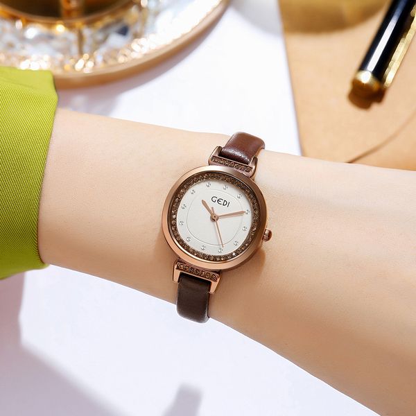women watches luxury fashion quartz watch with small plate and thin belt waterproof watch, Slivery;brown
women watches luxury fashion quartz watch with small plate and thin belt waterproof watch, Slivery;brown