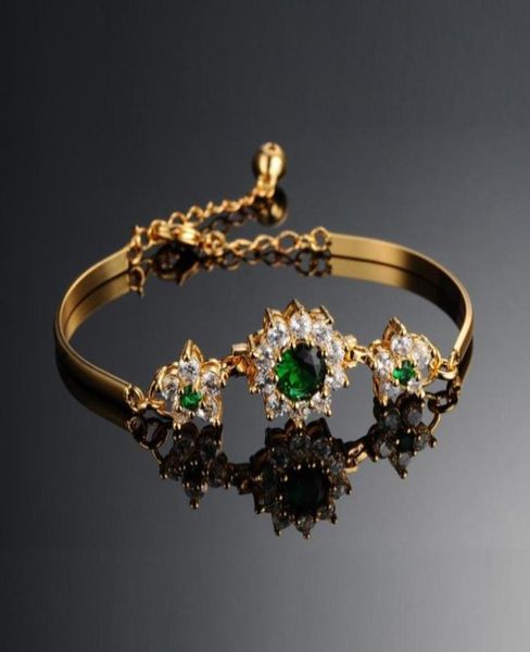 fashion tennis bangle bracelets chains gold plated shiny flower round green zircon jewelry bridal wedding designers bracelet for w9835475, Golden;silver
fashion tennis bangle bracelets chains gold plated shiny flower round green zircon jewelry bridal wedding designers bracelet for w9835475, Golden;silver