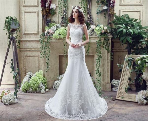 lace mermaid wedding dresses 2018 sheer straps white tulle appliques for women backless bridal gowns vestido de noiva3905097
lace mermaid wedding dresses 2018 sheer straps white tulle appliques for women backless bridal gowns vestido de noiva3905097