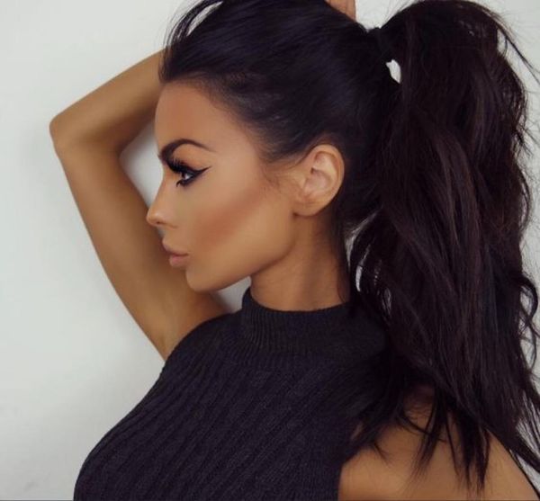 brazilian curly wavy drawstring ponytails human hair extension 1b clips 100140g remy pony tail hair piece9354667, Black
brazilian curly wavy drawstring ponytails human hair extension 1b clips 100140g remy pony tail hair piece9354667, Black