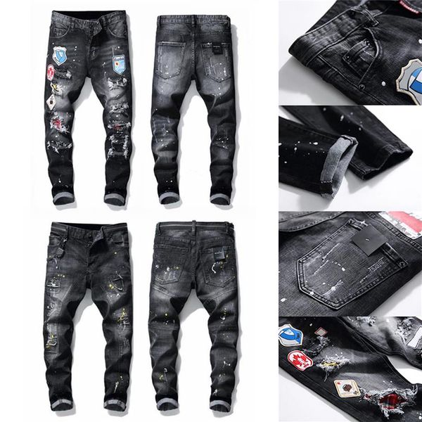 21ss sell mens designer jeans distressed ripped slim fit motorcycle biker denim for men s fashion mans black pants233h, Blue
21ss sell mens designer jeans distressed ripped slim fit motorcycle biker denim for men s fashion mans black pants233h, Blue