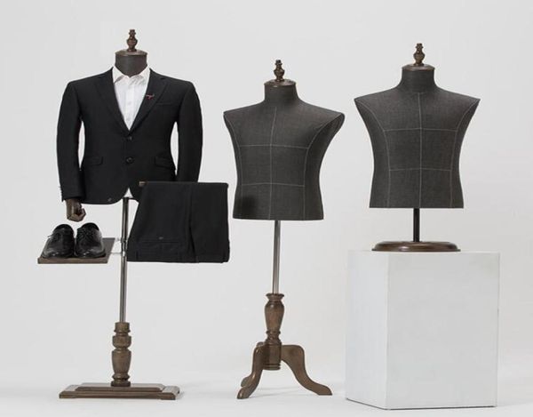 2style male mannequin body half length model suit trousers pants rack display clothing store wood dase adjustable height one pie6255375, Khaki
2style male mannequin body half length model suit trousers pants rack display clothing store wood dase adjustable height one pie6255375, Khaki
