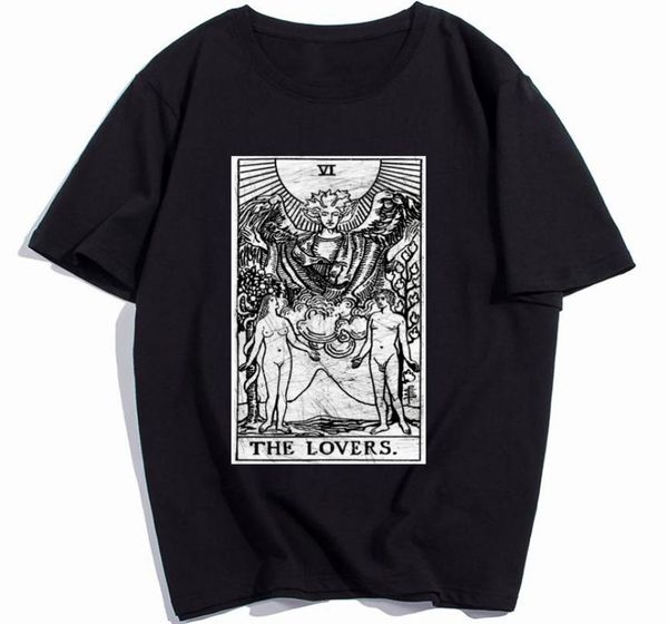 the lovers tarot card major arcana fortune telling occult mens t shirt crazy t shirt cotton printing4658975, White;black
the lovers tarot card major arcana fortune telling occult mens t shirt crazy t shirt cotton printing4658975, White;black