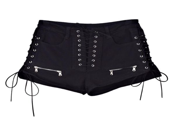 black lace up side slit elasticity denim short skinny and club short high waist jeans short summer goth shorts girl y2008229898507, White;black
black lace up side slit elasticity denim short skinny and club short high waist jeans short summer goth shorts girl y2008229898507, White;black