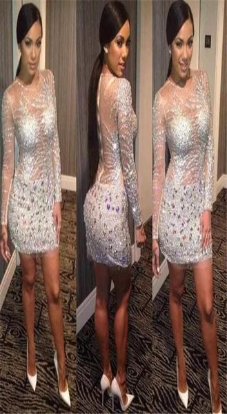 2015 kim kardashian dresses long sleeve sheer illusion neckline sheath cocktail party dress evening gowns with silver sequins8098156, Black
2015 kim kardashian dresses long sleeve sheer illusion neckline sheath cocktail party dress evening gowns with silver sequins8098156, Black