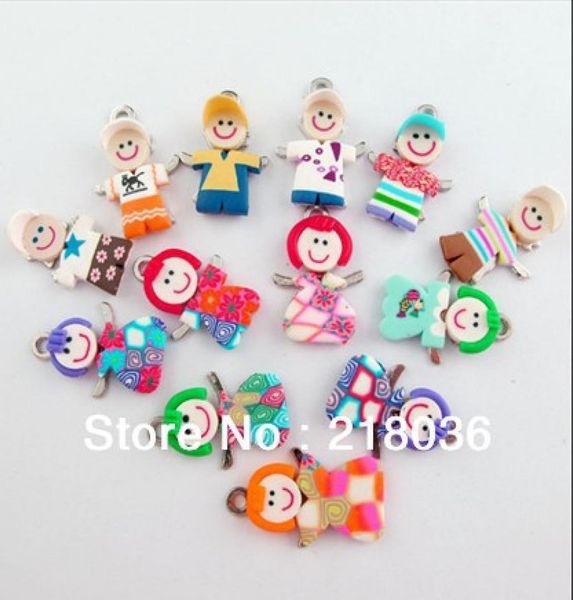 100pcs mixed polymer fimo clay girlboy charms pendants for bracelet necklace fashion jewelry making diy accessories girls bijoux 7184794, Bronze;silver
100pcs mixed polymer fimo clay girlboy charms pendants for bracelet necklace fashion jewelry making diy accessories girls bijoux 7184794, Bronze;silver