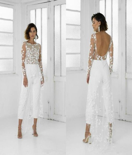 white wedding jumpsuit beach wedding dresses jewel neck long sleeve backless ankle length wedding gowns custom made illusion brida6544998
white wedding jumpsuit beach wedding dresses jewel neck long sleeve backless ankle length wedding gowns custom made illusion brida6544998