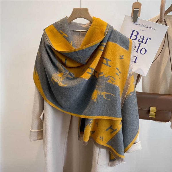 winter and autumn scarf for women men online store women 2023 new luxury h letter neck thickened warm imitation cashmere fashion shawl, Blue;gray
winter and autumn scarf for women men online store women 2023 new luxury h letter neck thickened warm imitation cashmere fashion shawl, Blue;gray