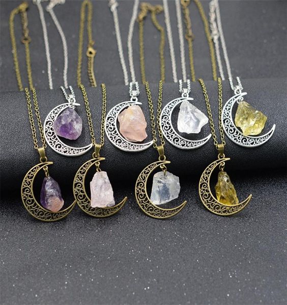 new fashion moon vintage irregular natural stone pendant necklaces necklace multi spar quartz crystals jewelry8585879, Silver
new fashion moon vintage irregular natural stone pendant necklaces necklace multi spar quartz crystals jewelry8585879, Silver