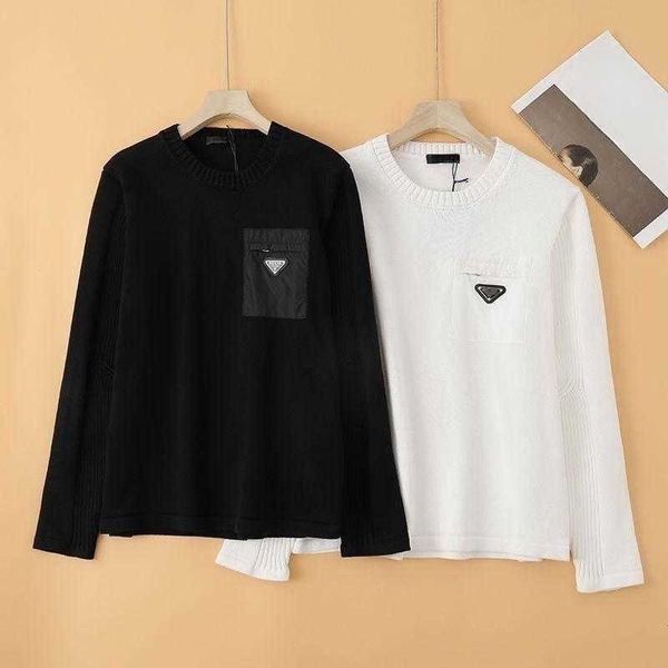 high-quality wool sweater designer knitted sweater trend slim long sleeved shirt autumn winter mens womens round neck pullover coat, White;black
high-quality wool sweater designer knitted sweater trend slim long sleeved shirt autumn winter mens womens round neck pullover coat, White;black