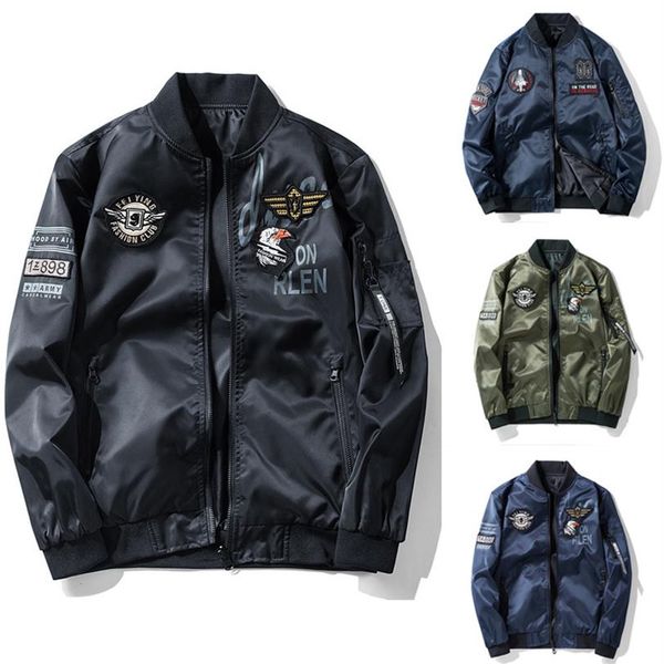 men's jackets mens flight bomber pilot jacket tactical coat motorcycle outwear spring men streetwear hip hop 5xl 6xl 7xl1348v, Black;brown
men's jackets mens flight bomber pilot jacket tactical coat motorcycle outwear spring men streetwear hip hop 5xl 6xl 7xl1348v, Black;brown